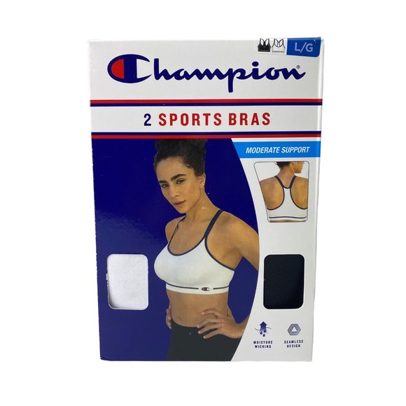 Champion Women's Seamless Racerback Sports Bras 2 - Picture 1 of 9